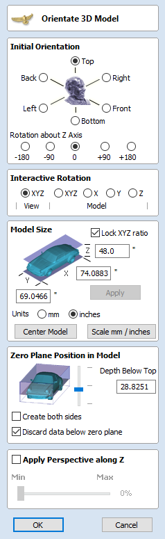 Orientate 3D Model Form